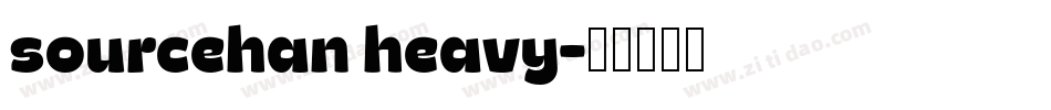 sourcehan heavy字体转换